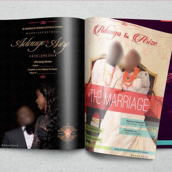 Magazine Wedding Program Printers In Lagos Print Business